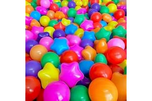 RITAIFER Kids Ball Pit Balls 200/500/1000 Count, 2.2inch Children Crush Proproof Plastic Balls for Ball Pit with 3 Bright Colors
