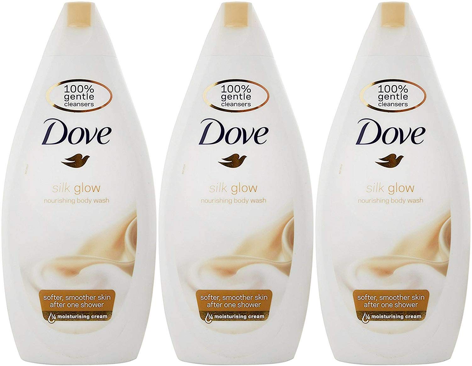 Dove Silk Glow Nourishing Body Wash, 16.9 Ounce / 500 Ml