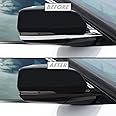 SlickMod Chrome Delete Blackout Vinyl Overlay for 2021-2023 Jeep Grand Cherokee L Window Trim (3. Mirror Trim Only, Satin Black)