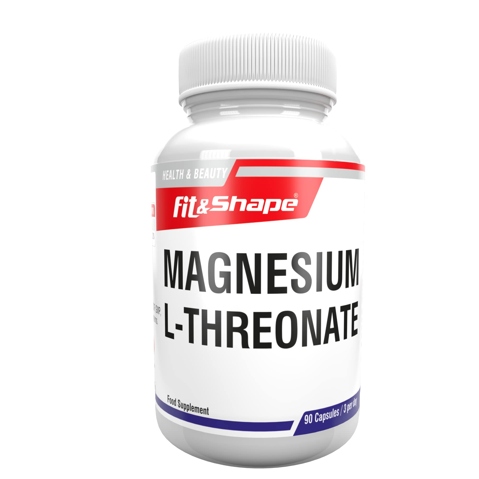 Tulip BioPharma Magnesium L-Threonate 1500mg Per Serving 90 Vegan Capsules, Manufactured in Facility Certified by HACCP, GMP, ISO