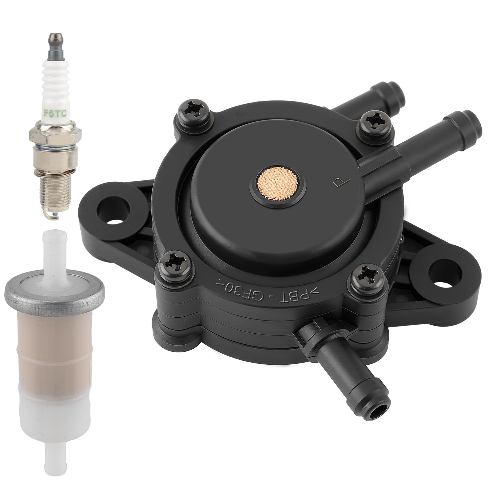 Photo 1 of Carbhub 49040-2075 Fuel Pump Kit for 2007-2014 Kawasaki Prior Mule 600 610 4X4 KAF400 KAF400-B1 KAF400B6F KAF400B7F KAF400-A1 KAF400-C1 KAF400A6F for 49040-7001with Fuel Filter Spark Plug Kit