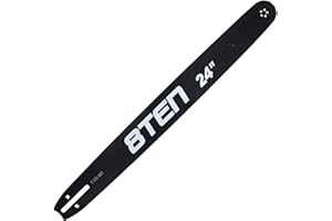 8TEN 24 Inch Chainsaw Guide Bar .058 3/8 84DL Chain for Husqvarna 372XP 365 Echo Jonsered 596007584 608000050 Removable Sproc