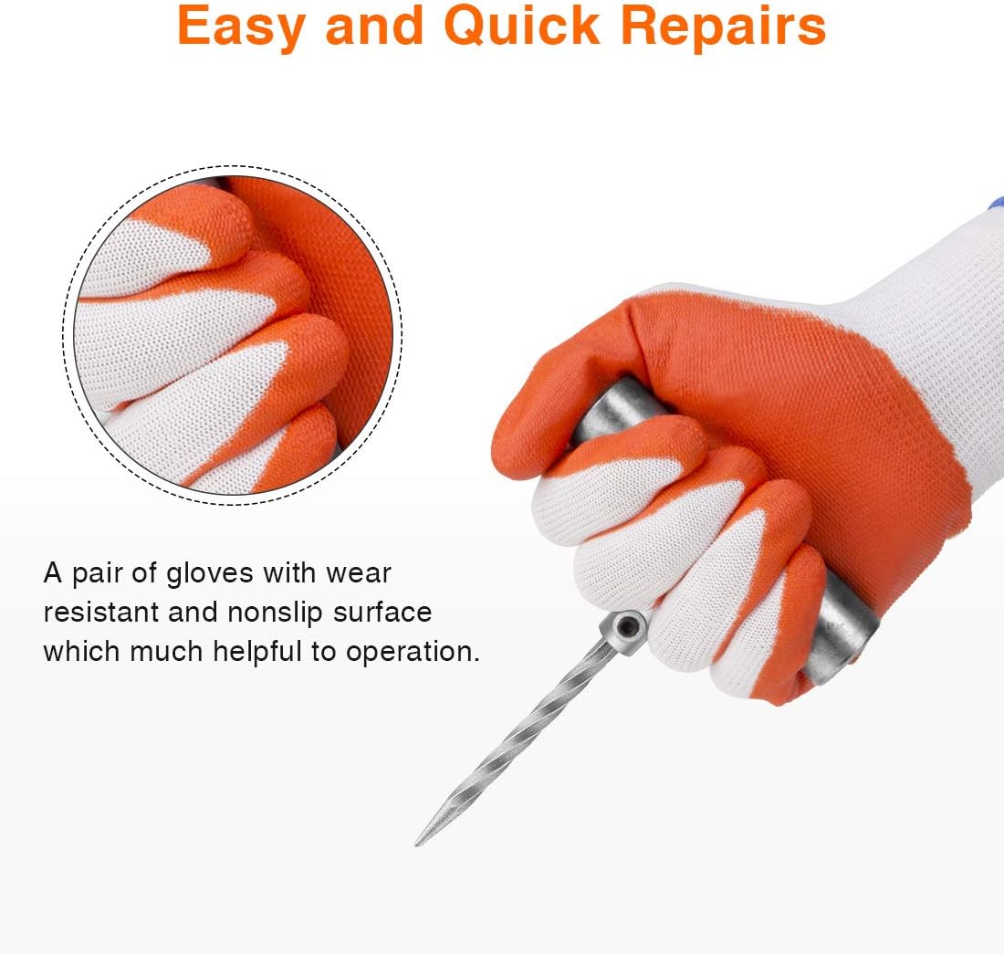 AUTOWN Tire Repair Kit, 75 Pcs Tire Plug Kit Universal Tire Repair Tools, Heavy Duty Flat Tire Puncture Repair Kit for Car, Motorcycle, Truck, ATV, Tractor, RV, SUV, Jeep, Trailer, Lawn Mower: Automotive