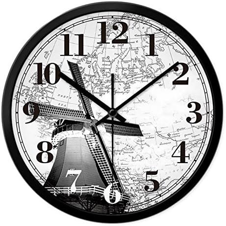 European style wall clock/Living room ideas mute clock table-P 14inch