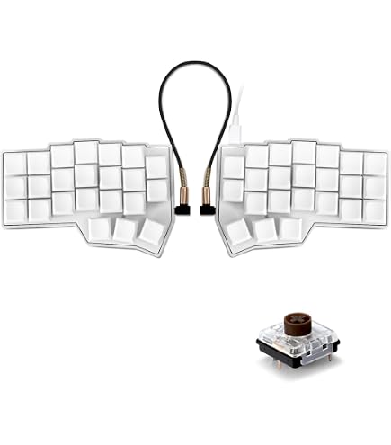 Amazon.com: SZRKBD Choc Corne V4.1 Low Profile Split Ergonomic
