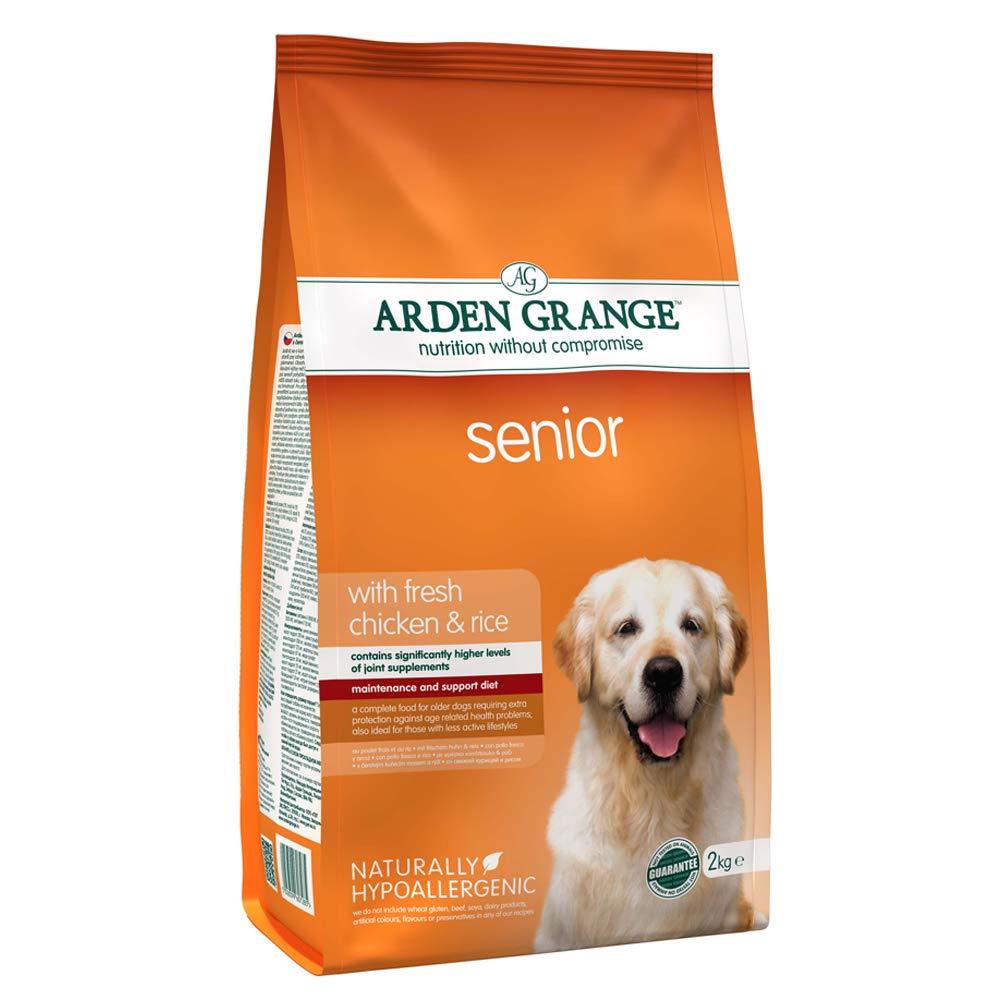 Arden Grange Adult Senior Dry Dog Food, Chicken, 2 Kg