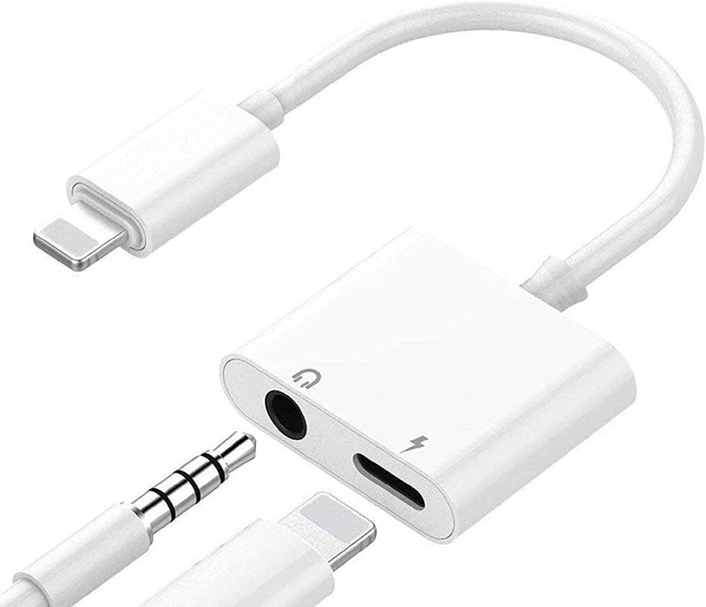 THYBDB Compatible Cellphone Adapter to 3.5mm Replacement for Cellphone --White