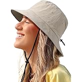 Water-Resistant Bucket Hat for Women Men Rain Hat UPF 50+ Boonie Sun Hat Foldable Summer Floppy Fishing Safari Hats