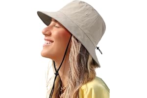 SHINCHIC Water-Resistant Bucket Hat for Women Men Rain Hat UPF 50+ Boonie Sun Hat Foldable Summer Floppy Fishing Safari Hats