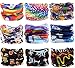 KINGREE 9PCS Magic Scarf Elastic Seamless Bandana UV Resistence Sport Headwear (Dream)