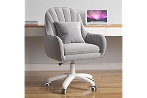 HDHNBA Cute Office Chair Home Computer Chairs Adjustable Task Chairs Modern Office Chair Makeup Chair 360° Swivel Computer Chair Mid Back Chair Living Room Chairs.