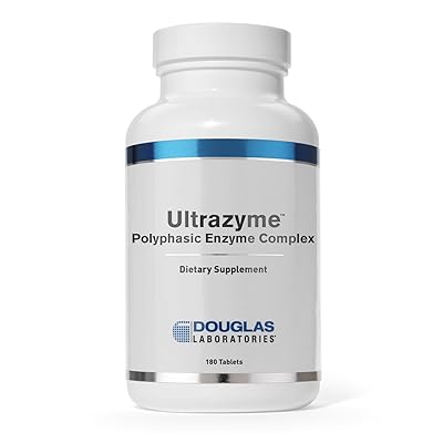 Douglas Laboratories - Ultrazyme A Polyphasic Enzyme Complex - Comprehensive Digestive Enzyme Formula - 180 Tablets