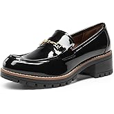 DREAM PAIRS Women's Chunky Loafers, Platform Comfortable Slip-On Dressy Business Casual Shoes