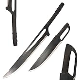 COSWOR Metal Anime Sword Two Piece Set Kurosaki's Zangetsu Dual Swords for Cosplay, Collection
