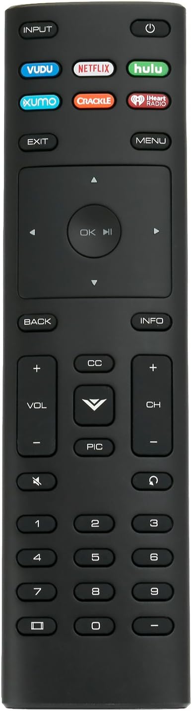 New XRT136 Remote Control fit for VIZIO TV D24F-F1 D32FF1 D43F-F1 E55U-D0 E55UD2 E55-D0 E55E1 M65-D0 M65E0 P65-E1 P75C1 P75E1 M70-E3 M75E1: Home Audio & Theater