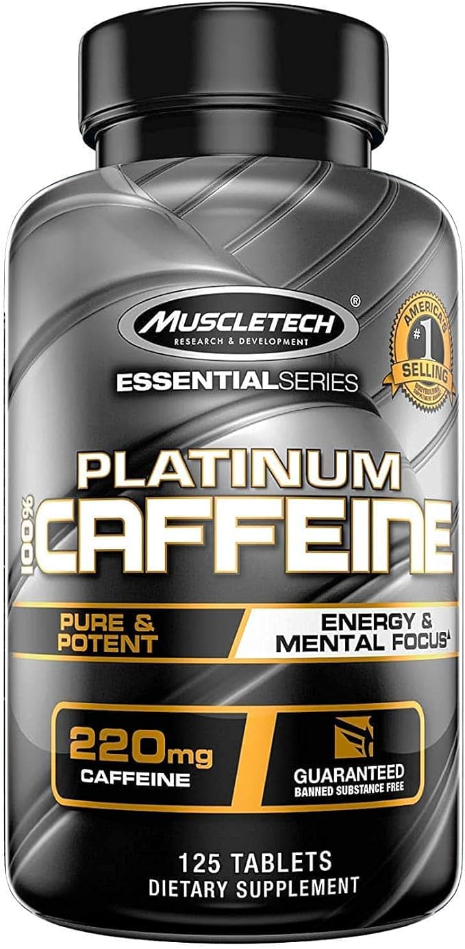 Caffeine Pills MuscleTech 100 Caffeine Energy Supplements