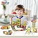 Pigflytech Magnetic Building Blocks with 46 pcs 3D Building tiles Construction Playboards - Magna Tiles Creativity beyond Imagination with Unique shapes
