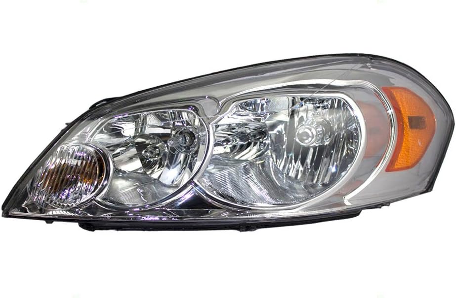 Aftermarket Replacement Driver Halogen Headlight Lens Compatible with 2006-2013 Impala 25958359