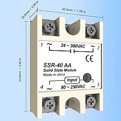 YQSIYU SSR-60AA 3PCS Input 80-250V AC to Output