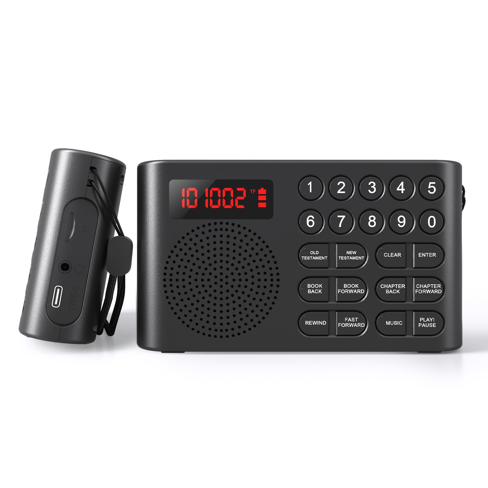 Photo 1 of Lamborsafe KJV Audio Bible Player for Seniors/Blinds, Electronic Audio Bible King James Version, Listen to New & Old Testament Anytime Anywhere - Durable and Lightweight