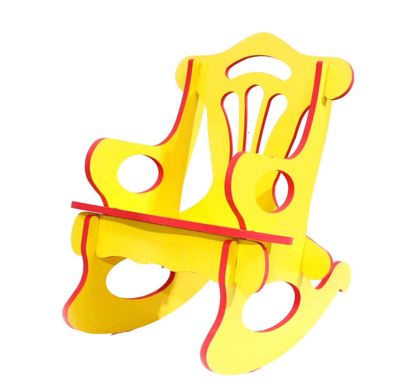Raytrees 100 Wooden Kids' Rocking Chair (Yellow) Amazon.in Furniture