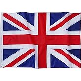 FLAGPARK British Flag 2x3 Feet UK Union Jack Flags Heavy Duty Outdoor United Kingdom England Flag Sewn Stripes with 2 Brass Grommets