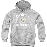 Vanderbilt University Official Commodores Logo Unisex Youth Pull-Over Hoodie,Athletic Heather, Large