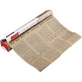 Baking Parchment Paper Roll Non Stick Baking Paper Newspaper Printing Design Food Wrapping Paper for Baking Cookies Bread Pizza Meat and Vegetables