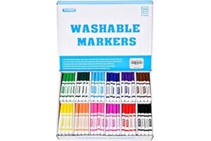 Rarlan Washable Markers Bulk, Markers for Kids, Bulk pack, 12 Colors, 240 Count