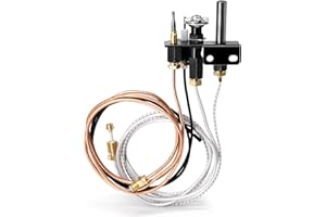 Criditpid 69L18 Pilot Assembly Propane Gas (LP) for Lennox Elite, IHP, Merit, Superior, Astria Direct Vent Fireplaces and Inserts, 69L1801, 108084-03 Pilot Assembly Replacement Parts with thermocouple