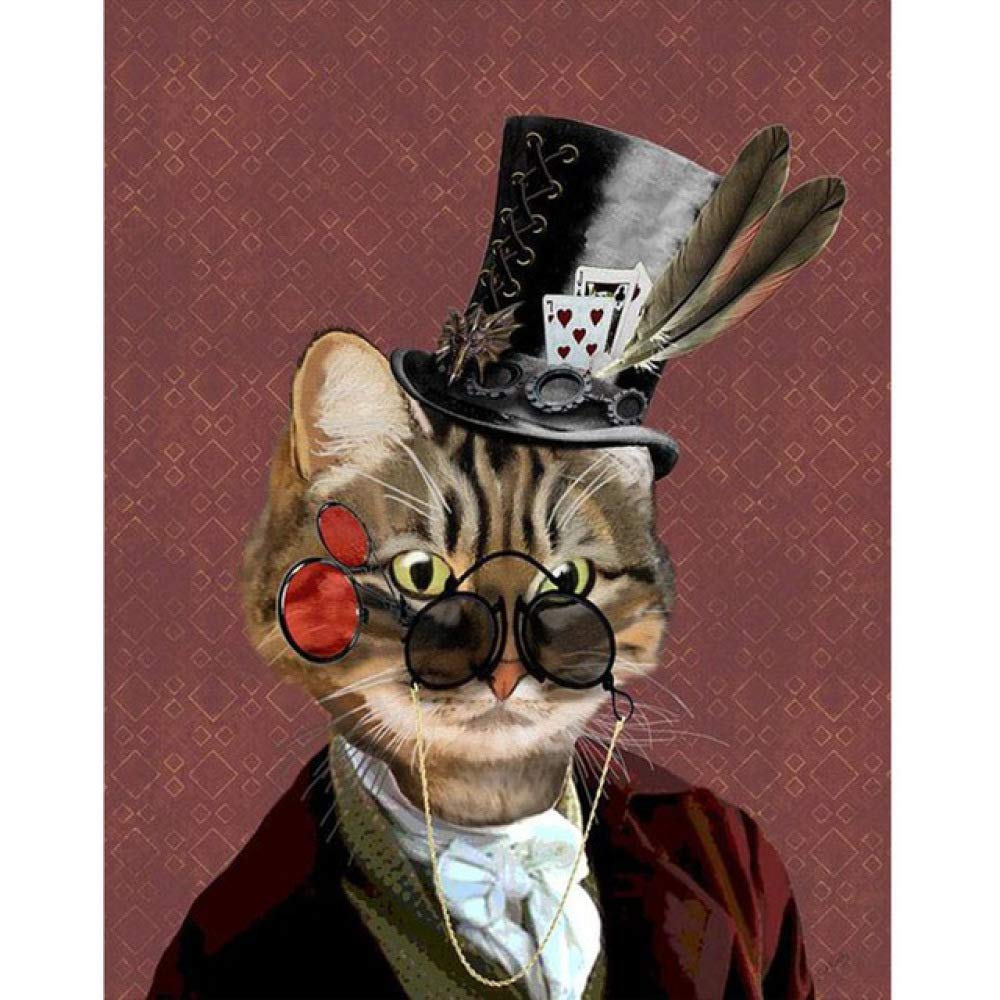 Q 60x90cm w15Y8 Vintage Toile Peinture Portrait Dessin animé Cardinal Chat  Wall Imprime des Images pour la décoration Salon Affiches et Imprime sans  Cadre Cuisine & Maison Tableaux, posters et arts décoratifs