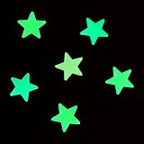 100Pcs Stars Glow in the Dark Wall Stickers 3cm Fluorescent Plastic view 3