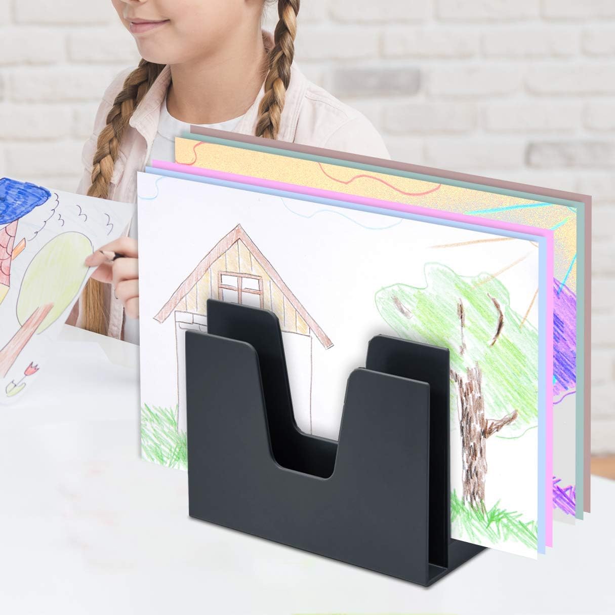 Acrimet 5 Section Incline File Sorter Organizer, Mail, Folder, Letter Desk Organizer - Image 5