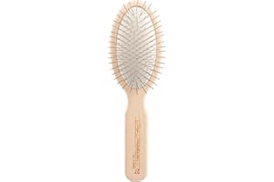 Chris Christensen Dog Brush, 27 mm Oval Pin Brush, Original Series, Groom Like a Professional, Stainless Steel Pins, Lightweight Beech Wood Body, Ground and Polished Tips