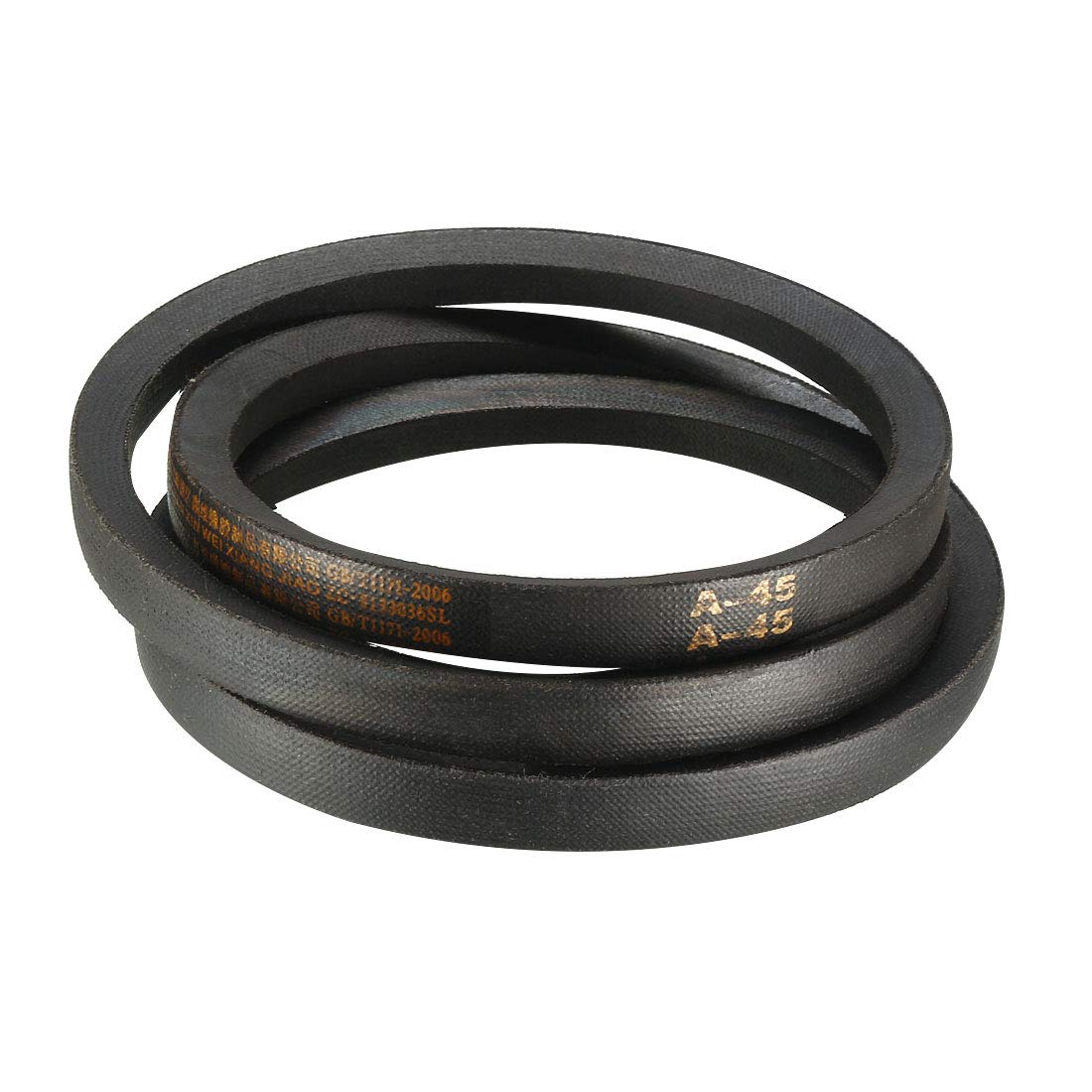 sourcing map A45 Drive V-Belts 45" Inner Length 13mm Width 8mm Thick JIS Standard A-Section Rubber Drive Transmission Belt