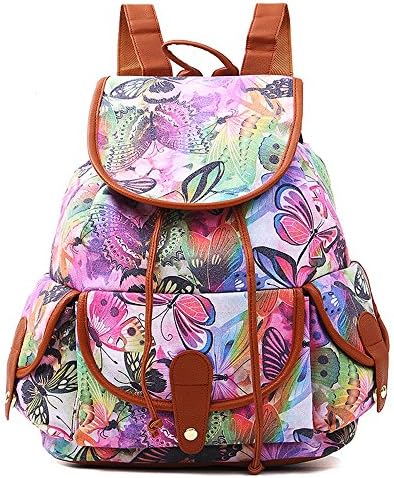 VESNIBA LLC Fashion Bags Canvas Backpack For Women Girls Boys Casual Book Bag Sports Day Pack