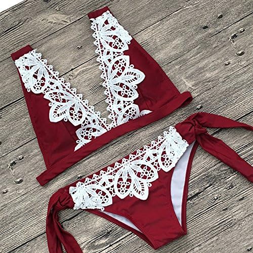 KALLY Women Swimwear Bikini Sets Padded Lacework 2 Pieces Swimsuits