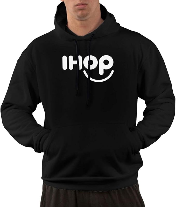 OhikQhik Ihop Mens Hoodie Sweatshirts Pullover Print Graphic Hooded Clothing