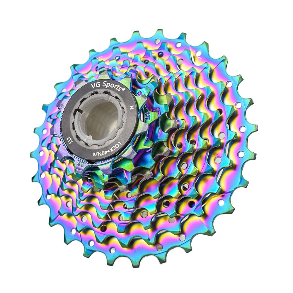 VG SPORTS 10 Speed Cassette 11-25T/11-28T/11-32T/11-36T/11-40T/11-42T/11-46T Bicycle Cassette Fit for Mountain Bike/Road Bike Cassette Compatible with Shimano Sram