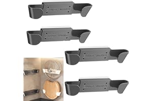 Bfraonzen 4 Pack Adjustable Pot Lid Holder,Extends Freely to the Left and Right, With a Range of 7.87 Inches to 11.02 Inches.