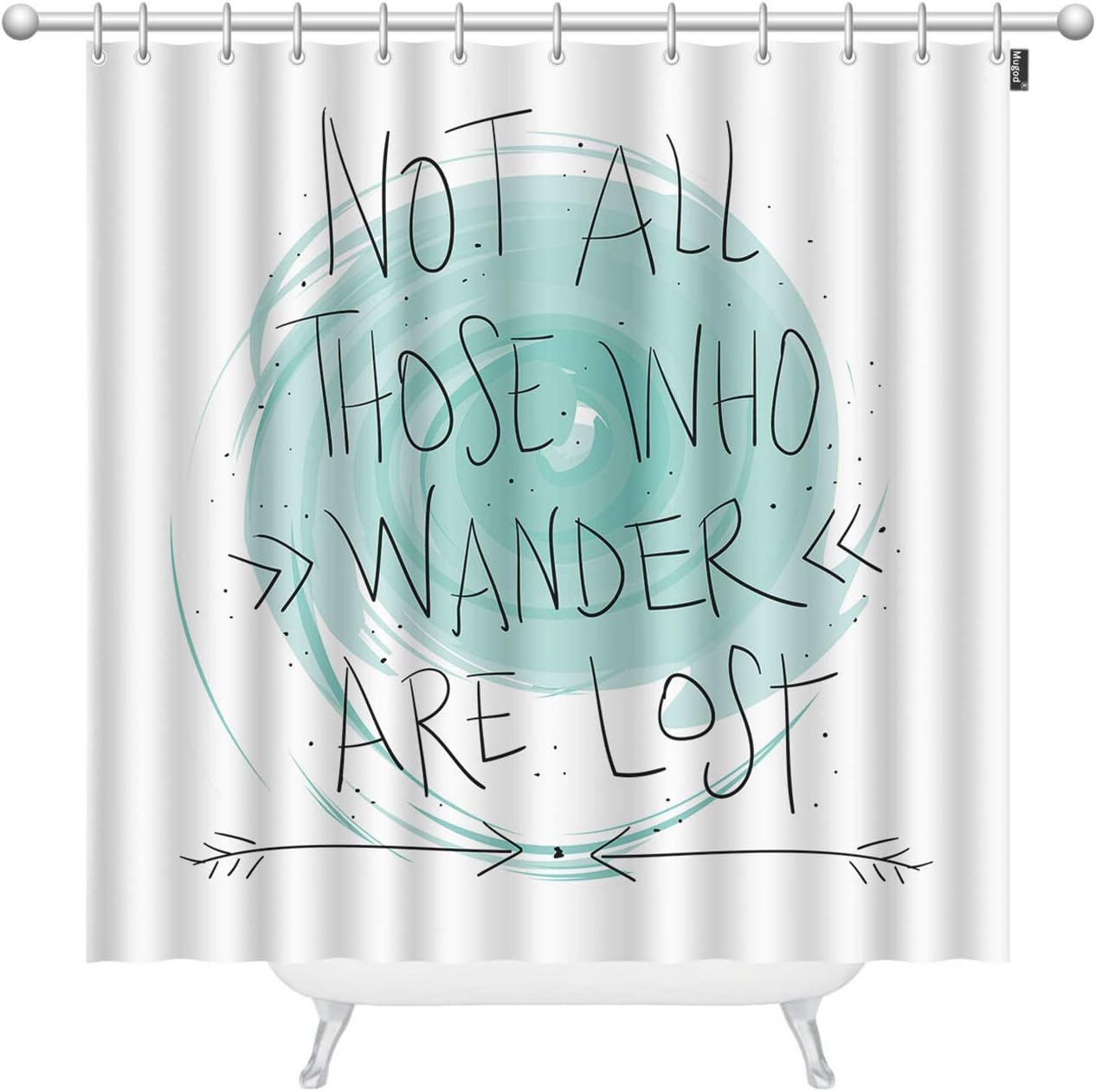 Quote Shower Curtains / Amazon Com Mugod Bible Verse Shower Curtains