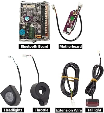 YGQersh Circuito Placa Base Placa Bluetooth Conjunto Faros Acelerador