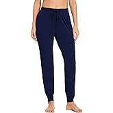 EASWEET Bamboo Viscose Pajama Bottoms Women Drawstring Waist Pajama Pants with Pockets