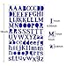 Sunmns Colorful Shiny Letter Gift Alphabet Sticker Self Adhesive Letters, 8 Sheets