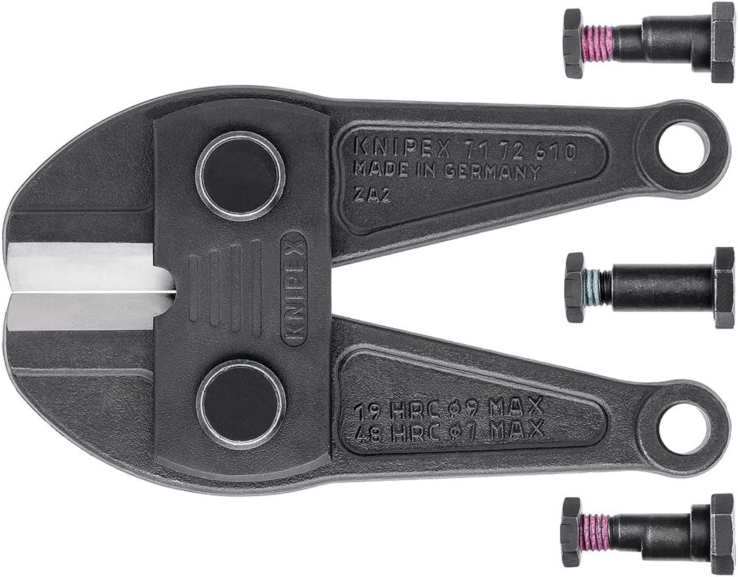 KNIPEX Spare Cutter Head for 71 72 610 Complete with Screws, 71 79 610