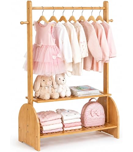 Amazon.com: SYUFRE Dog Garment Rack Pet Armoire Wardrobe Wooden