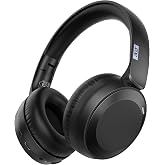 acer Wireless Bluetooth Headphones, 70 Hours Playtime, Foldable Over-Ear Headphones with 40mm Drivers, Memory Foam Earpads, Multipoint Bluetooth 6.0 for Travel, Home, Office, Black