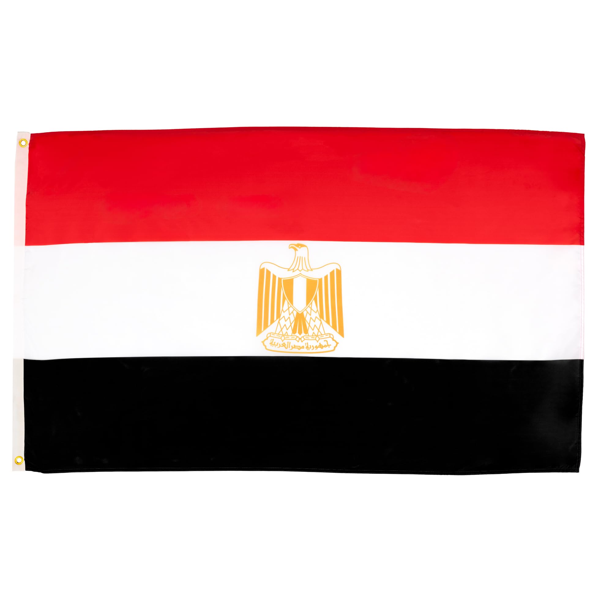 AZ FLAG - Egypt Flag - 2x3 Ft - 100D Polyester Egyptian Banner with Two Metal Grommets - Fade Resistant - Vivid Colors - 2' x 3' Feet - 90x60 Cm — image 1