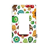 Pznen Mushroom Rocker Switch Plate Covers Spring