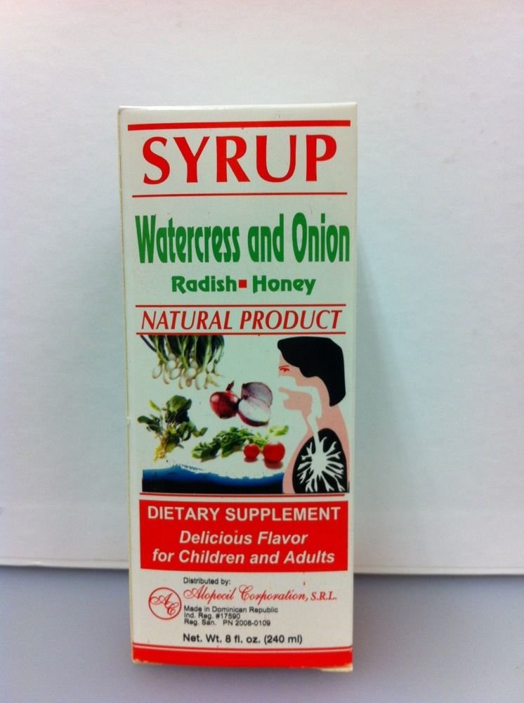 Jarabe Berro y Cebolla RabanoMiel 8 Oz. 2PACK Watercress